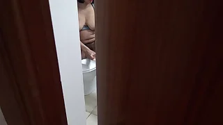 Teen boy is disturbed when he sees his French stepmom masturbate